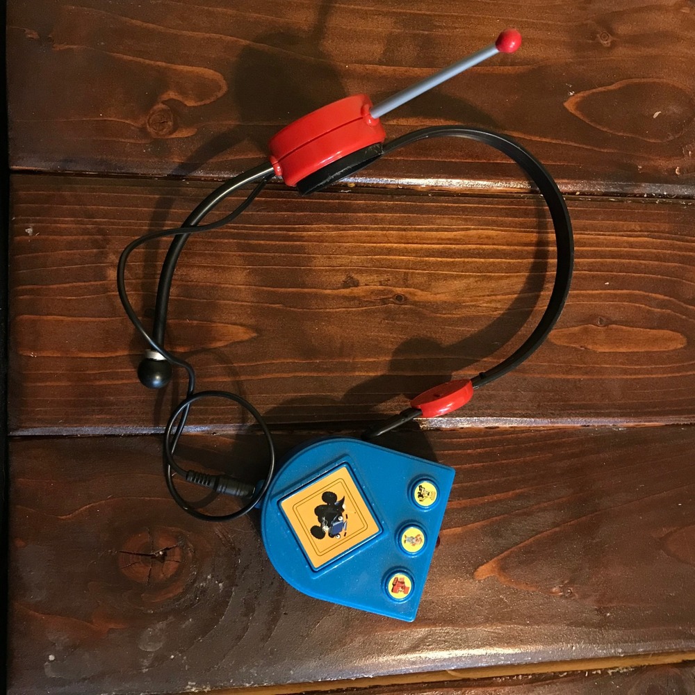Vintage Bob the Builder Toy Headset Controller Blue Red Scrambler Scoop Muck